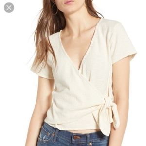 Madewell Texture  & Thread Wrap Top